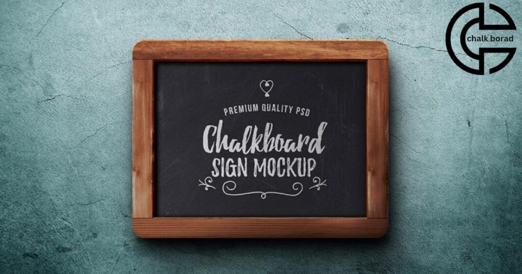 A Frame Chalkboards and Sustainable Messaging