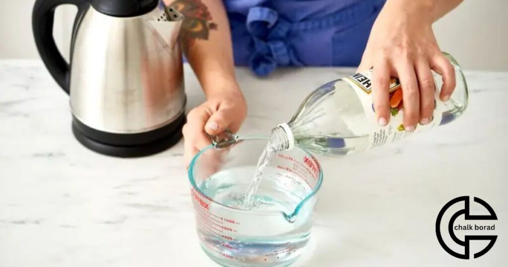 Use Vinegar and Water to Clean A Chalkboard Wall