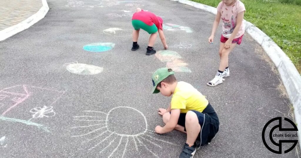 Using Sidewalk Chalk On A Chalkboard